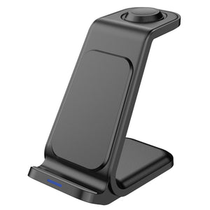 Boost Station de Recharge Sans Fil 3 en 1 pour Téléphone, Montre et Écouteurs, 15 W, Noir - Simple Boutique