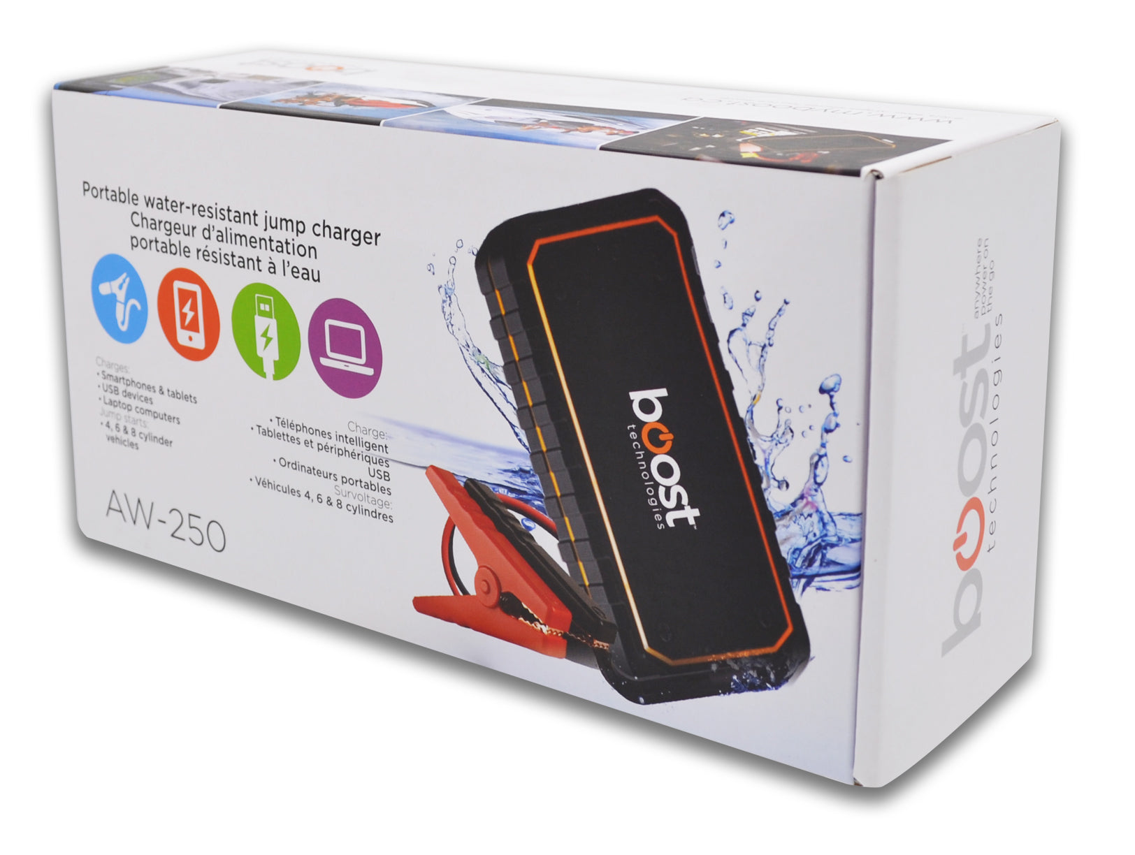 Boost Survolteur de Batterie Portatif 400 A et Chargeur 10 000 mAh, Résistant à l'Eau - Simple Boutique