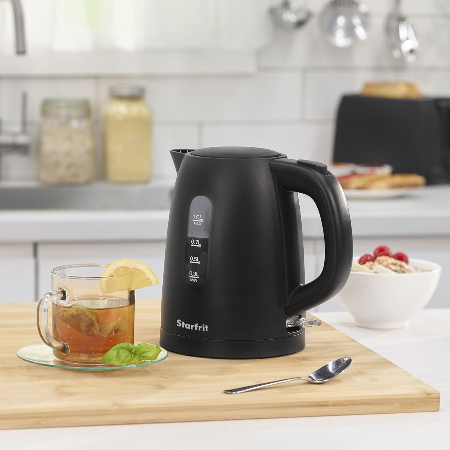 Bouilloire Électrique Alston 1L - Design Noir Mat & 1500W - Simple Boutique
