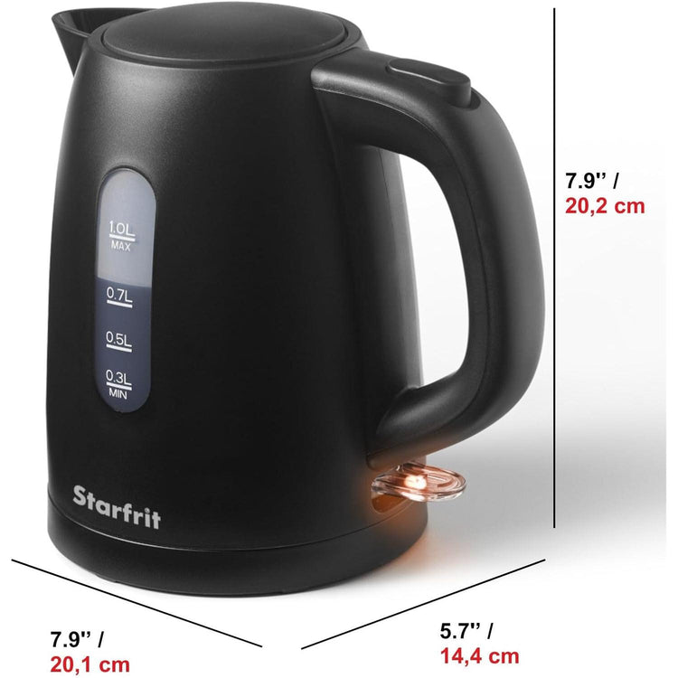 Bouilloire Électrique Alston 1L - Design Noir Mat & 1500W - Simple Boutique