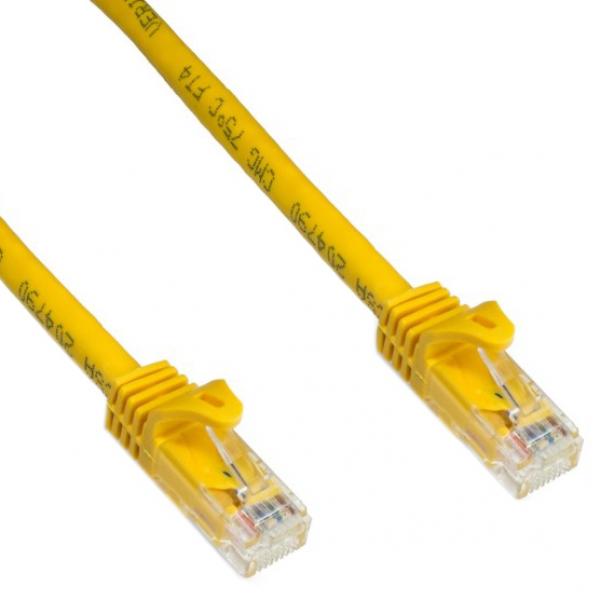 TechCraft Cat6a Câble Ethernet Réseau Straight-Through 10 Gbit/S RJ-45 4 Pieds Jaune - Simple Boutique