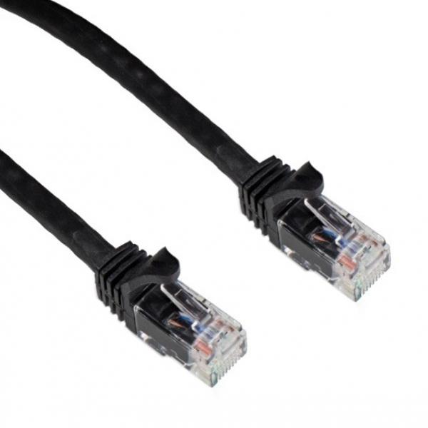 TechCraft Cat6a Câble Ethernet Réseau Straight-Through 10 Gbit/S RJ-45 4 Pieds Noir - Simple Boutique