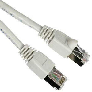 TechCraft Câble Cat6a Ethernet Réseau Straight-Through 10 Gbit/S RJ-45 Blindé Blanc 15 Pieds - Simple Boutique