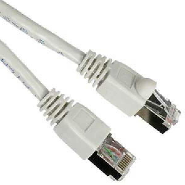 TechCraft Câble Cat6a Ethernet Réseau Straight-Through 10 Gbit/S RJ-45 Blindé Blanc 15 Pieds - Simple Boutique