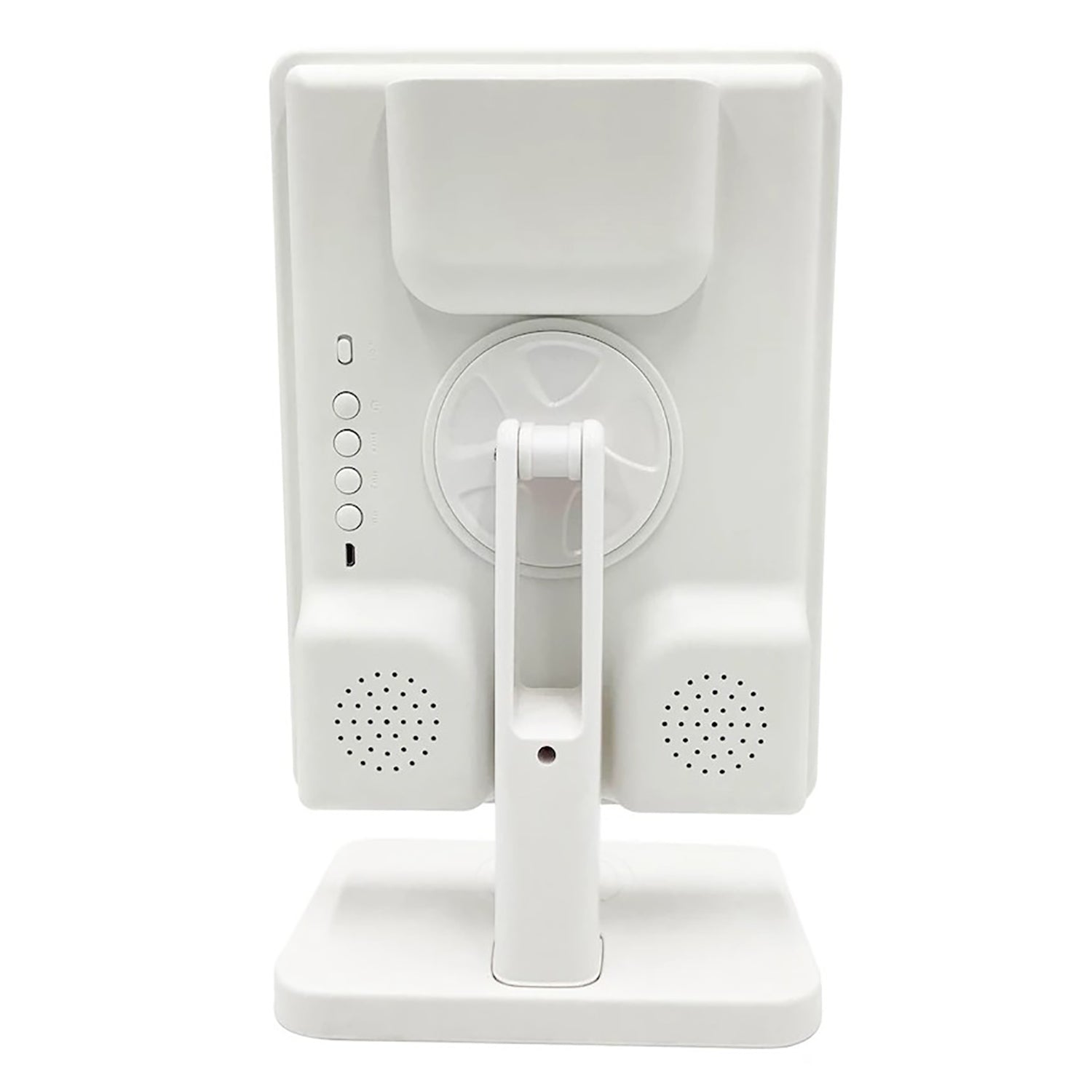 CJ Tech - Miroir sur Pied avec Éclairage LED, Haut-parleurs Bluetooth Et Chargeur Sans-Fil Intégré, Blanc - Simple Boutique