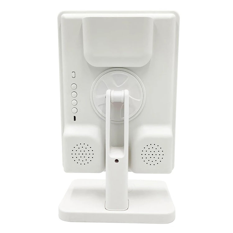 CJ Tech - Miroir sur Pied avec Éclairage LED, Haut-parleurs Bluetooth Et Chargeur Sans-Fil Intégré, Blanc - Simple Boutique