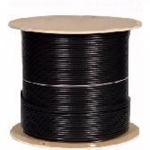Câble Coaxial RG6 Intérieur 18 AWG, FT4/CMR, Noir, Bobine de 1000 pieds - Simple Boutique