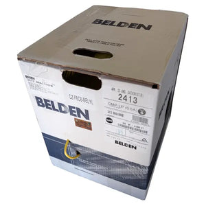 Câble Réseau Belden 2413 CAT6 UTP (550MHz) – Plenum (CMP/FT6) – 1000 ft – Jaune - Simple Boutique