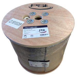 Câble Son et Sécurité Toronné 18 AWG 8 Conducteurs, CMP Plenum, Blanc, Bobine de 1000 pieds - Simple Boutique
