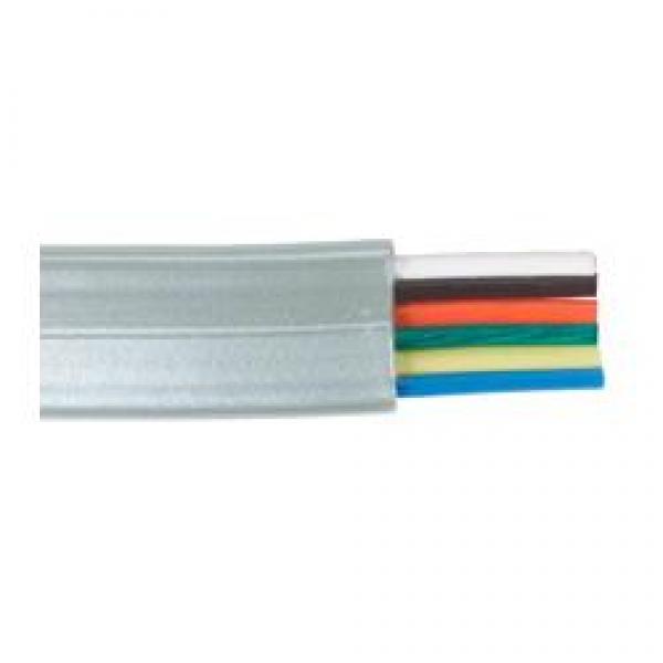 Câble Téléphonique Plat Satin Argenté 6 Conducteurs RJ12, Bobine de 1000 pieds - Simple Boutique
