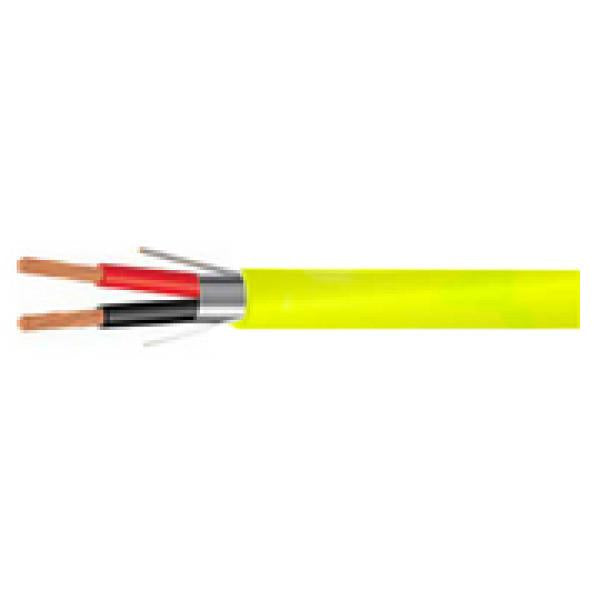 Câble d'Alarme et Station Z Blindé Toronné 22 AWG 4 Conducteurs, CMP Plenum, Jaune, Bobine de 1000 pieds - Simple Boutique