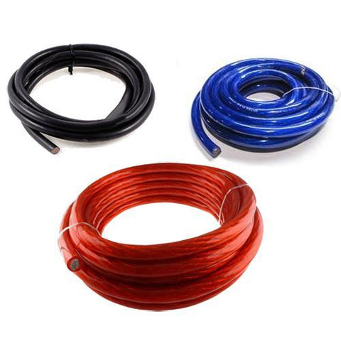 Câble d'alimentation Pour Voiture 4 AWG CCA Couleurs au choix 100 pi.