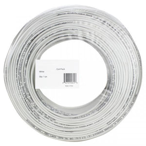 Câble de Sécurité Solide 24 AWG 4 Conducteurs, CM, Blanc, Bobine de 500 pieds - Simple Boutique