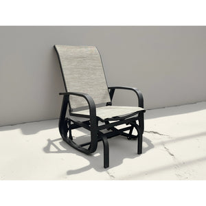 Chaise à Billes Extérieur Bruxelle, Fabriqué en Aluminium, Beige - Simple Boutique