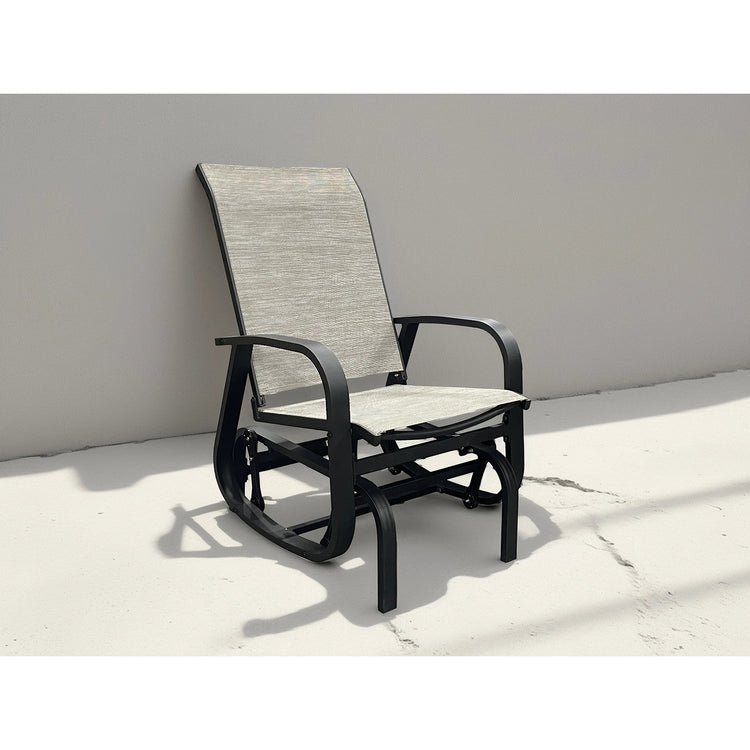 Chaise à Billes Extérieur Bruxelle, Fabriqué en Aluminium, Beige - Simple Boutique