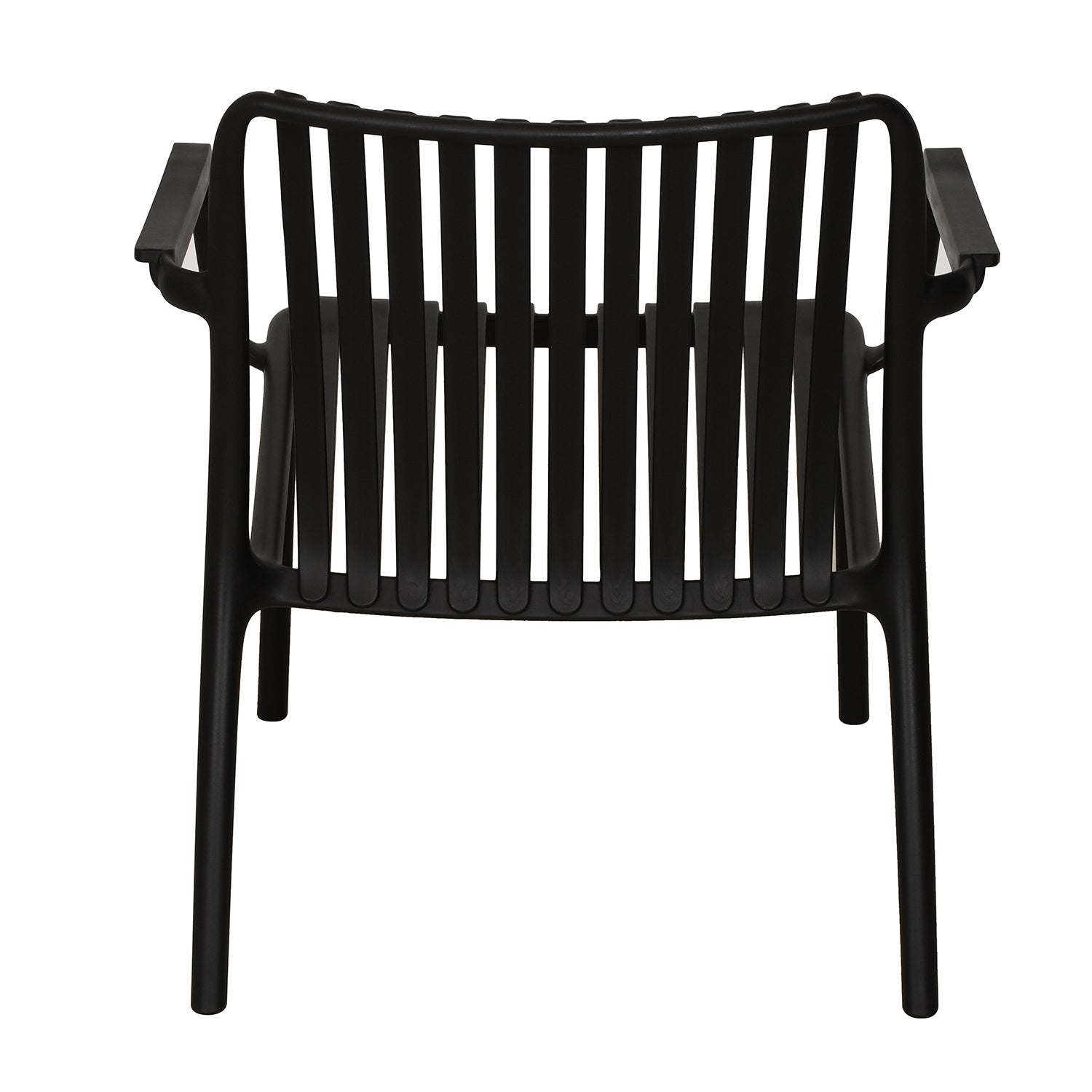 Chaise avec Accoudoir Summer, Intérieur/Extérieur, Noir - Simple Boutique