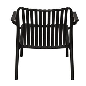 Chaise avec Accoudoir Summer, Intérieur/Extérieur, Noir - Simple Boutique