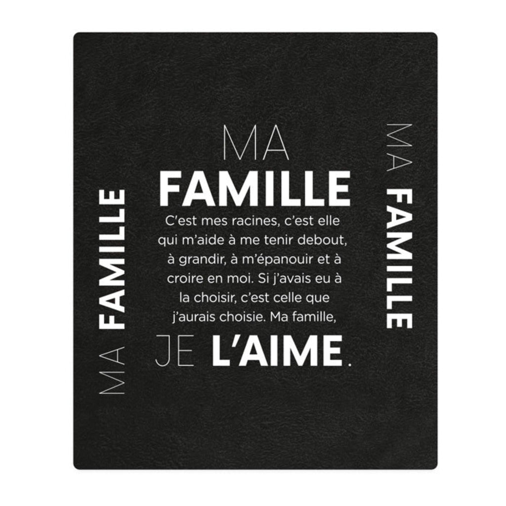 Chantal Lacroix - Jeté en molleton «Ma famille», 50