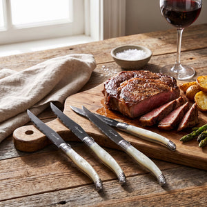 Coffret de 4 couteaux à steak Laguiole – Manches nacrés - Simple Boutique