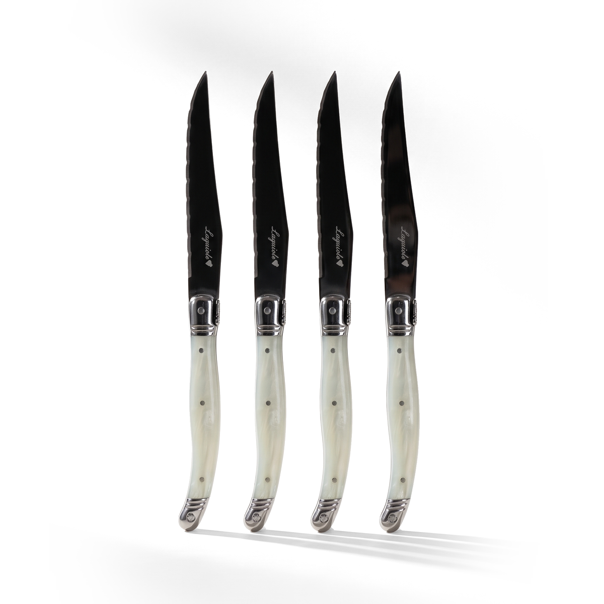 Coffret de 4 couteaux à steak Laguiole – Manches nacrés - Simple Boutique