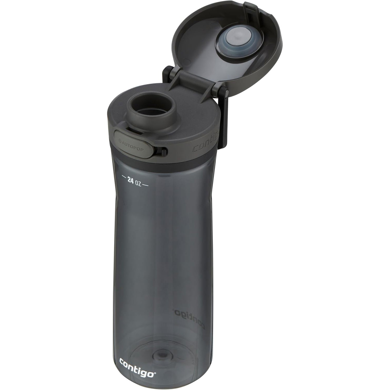 Contigo - Bouteille d'eau avec Couvercle Anti-fuite et Verrouillage, Sans BPA, Capacité de 709ml, Noir - Simple Boutique
