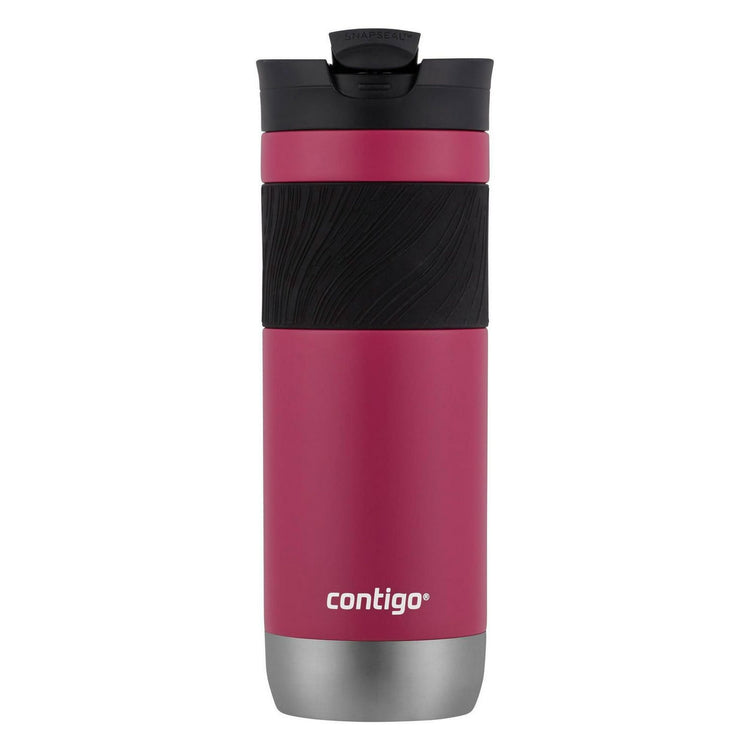 Contigo - Tasse de Voyage SNAPSEAL Byron en Acier Inoxydable, Isotherme, Capacité de 20oz / 568ml, Rose Fruit du Dragon - Simple Boutique