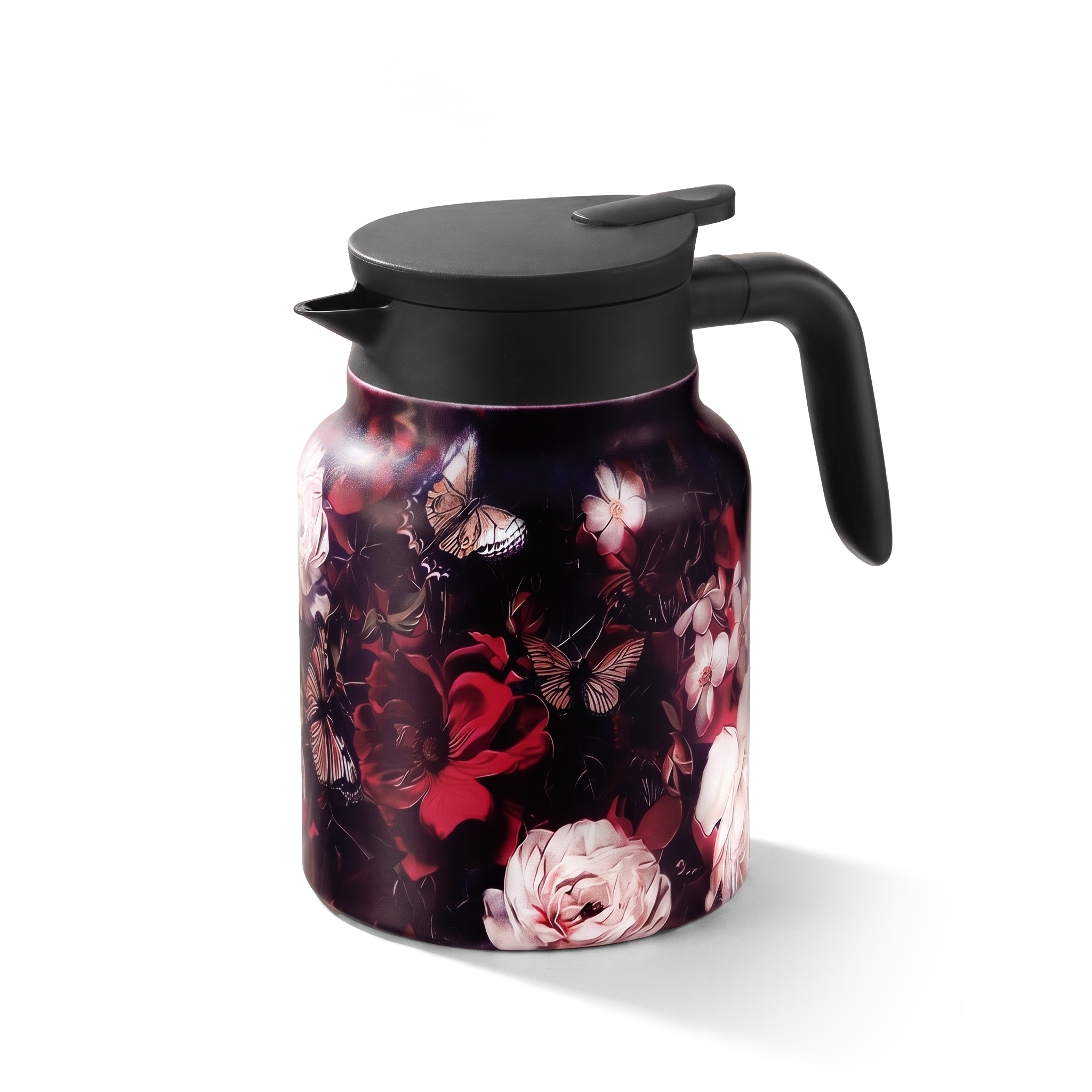 Cook & Fresca Bouteille thermos isotherme motif floral vintage avec infuseur - Modèle 2, 1,5 L - Simple Boutique