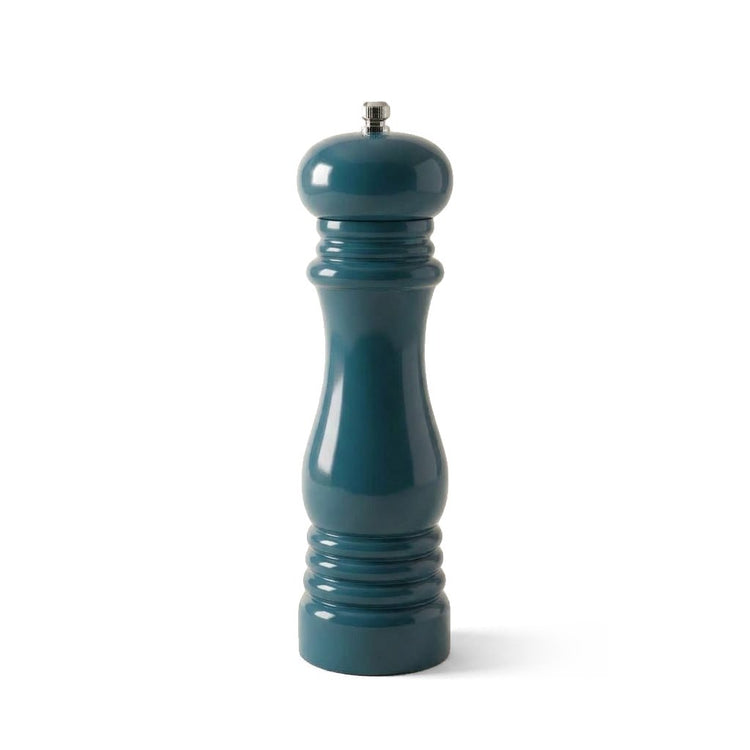 Cook & Fresca Moulin à sel ou à poivre en bois d'hévéa - Bleu saphir, finition brillante bicolore - Simple Boutique