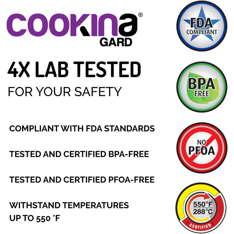 Cookina - Protection de Four Réutilisable, Antiadhésif, Facile à Nettoyer, Noir - Simple Boutique