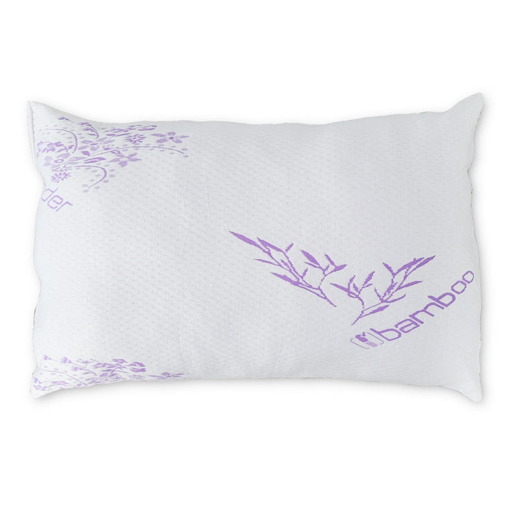 Cotton House - Oreiller en Bambou Infusé de Lavande, Grandeur Standard, Fabriqué au Canada - Simple Boutique