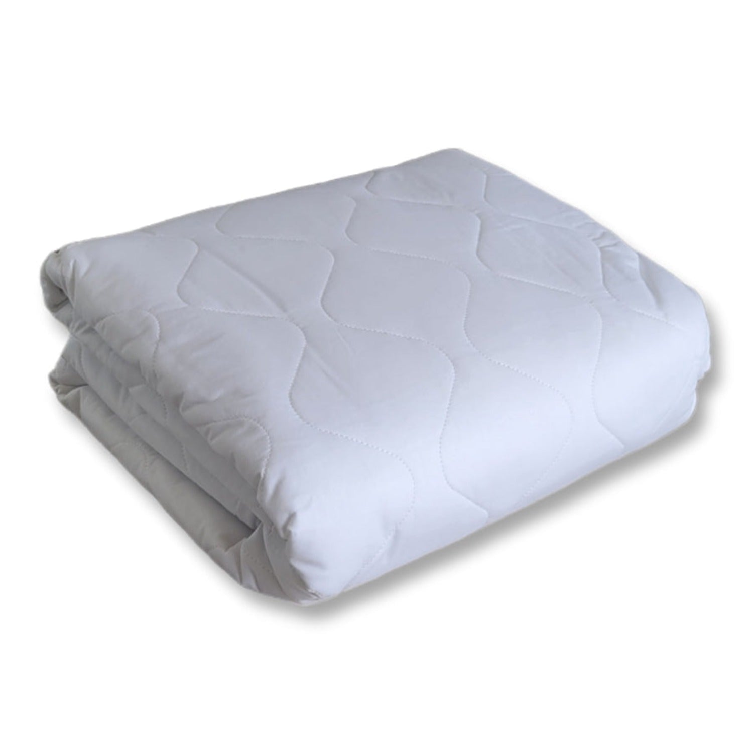 Cotton House - Protège Matelas Matelassé 100% Cotton, Imperméable et Hypoallergénique, Grandeur Double, Blanc - Simple Boutique