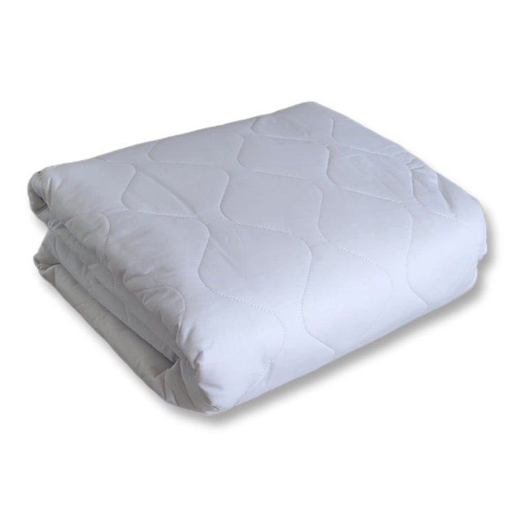 Cotton House - Protège Matelas Matelassé 100% Cotton, Imperméable et Hypoallergénique, Grandeur Double, Blanc - Simple Boutique