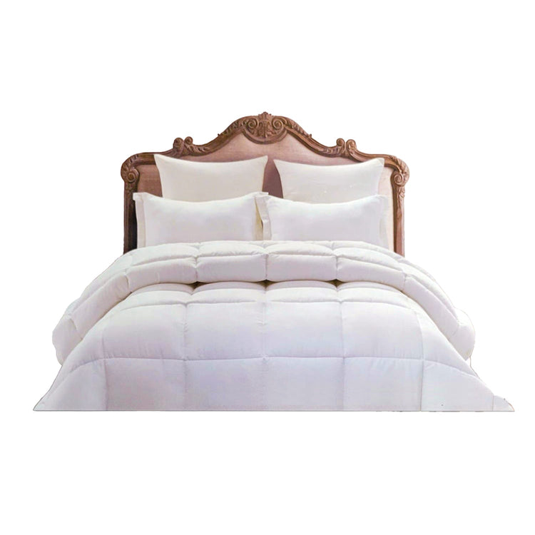 Couette Synthétique, Remplissage 3D 100% Gel Microfibre (Alternative au Duvet), Grandeur Queen, Blanc - Simple Boutique