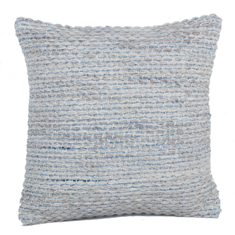 Coussin Texturé Océan, Intérieur/Extérieur, 18" x 18" - Simple Boutique