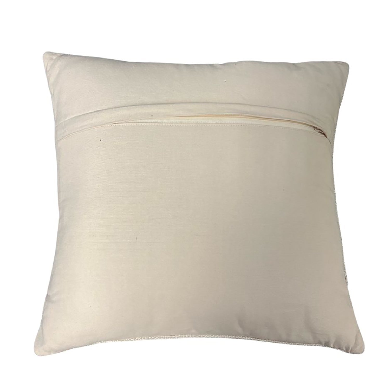 Coussin à Rayures Naturelles, Intérieur/Extérieur, 18" x 18" - Simple Boutique