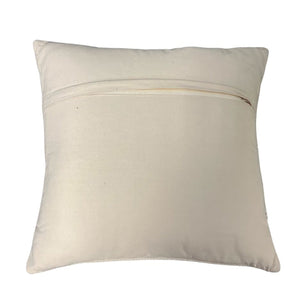 Coussin à Rayures Naturelles, Intérieur/Extérieur, 18" x 18" - Simple Boutique