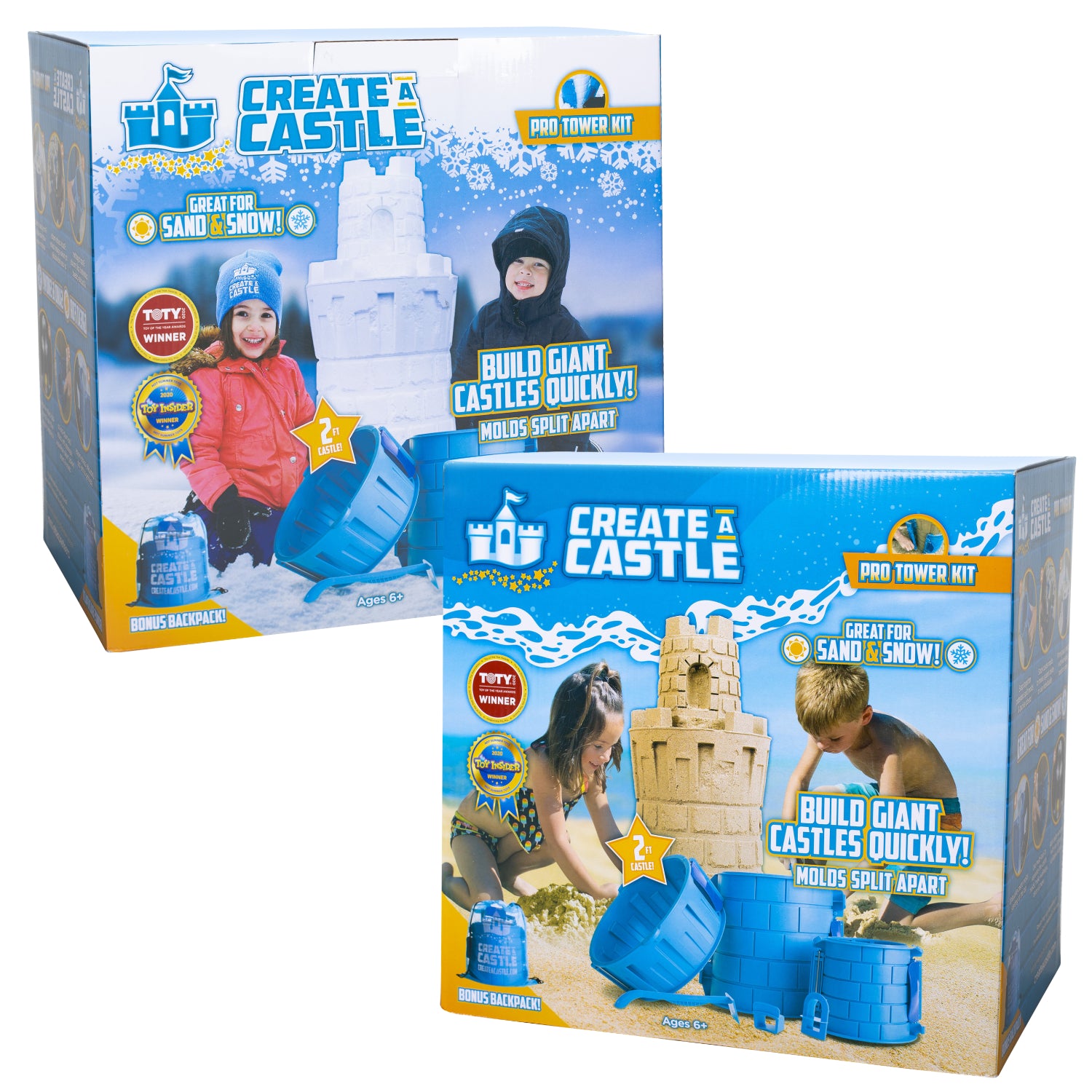 Create a Castle Moules à château de sable et de neige, trousse Pro - Simple Boutique