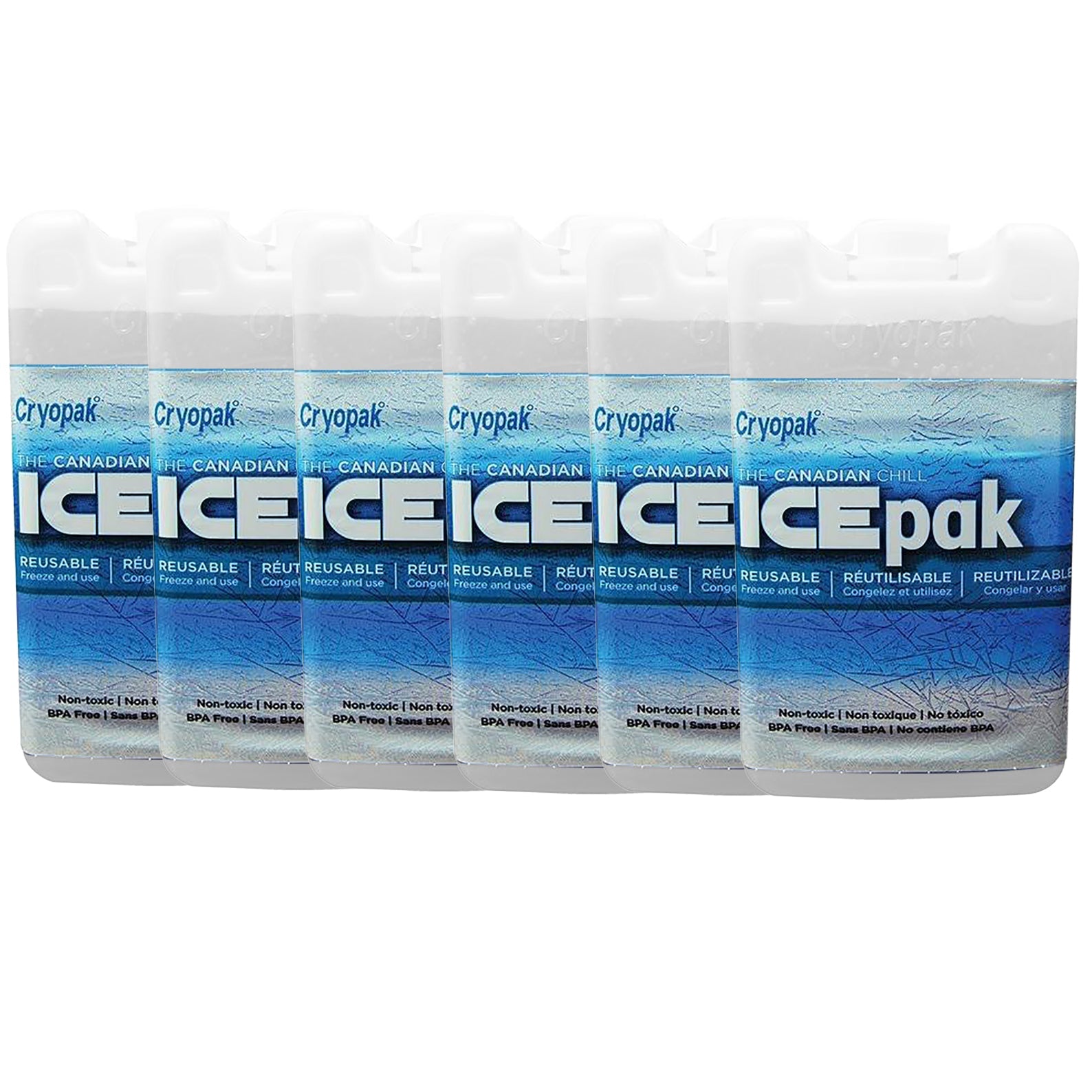 Cryopak - Lot de 6 IcePak Réutilisables, Non-Toxique, Blanc - Simple Boutique