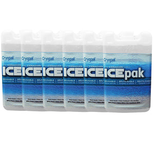 Cryopak - Lot de 6 IcePak Réutilisables, Non-Toxique, Blanc - Simple Boutique