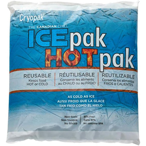 Cryopak - Lot de 6 IcePak/HotPak, Usage Chaud ou Froid, Non Toxique, Sans BPA