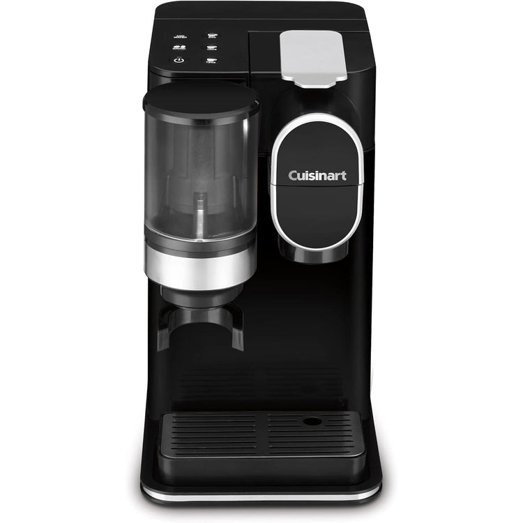 Cuisinart - Cafetière à Portion Individuel avec Moulin à Café Intégré, Compatible avec les Capsules, Noir - Simple Boutique