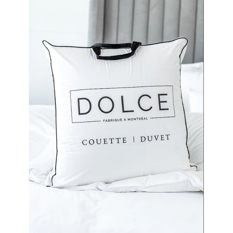 Dolce - Duvet Cortina en Microfibre, Coton 400 Fils Satiné, Hypoallergénique, Fait à Montréal (6 Grandeurs Disponibles)