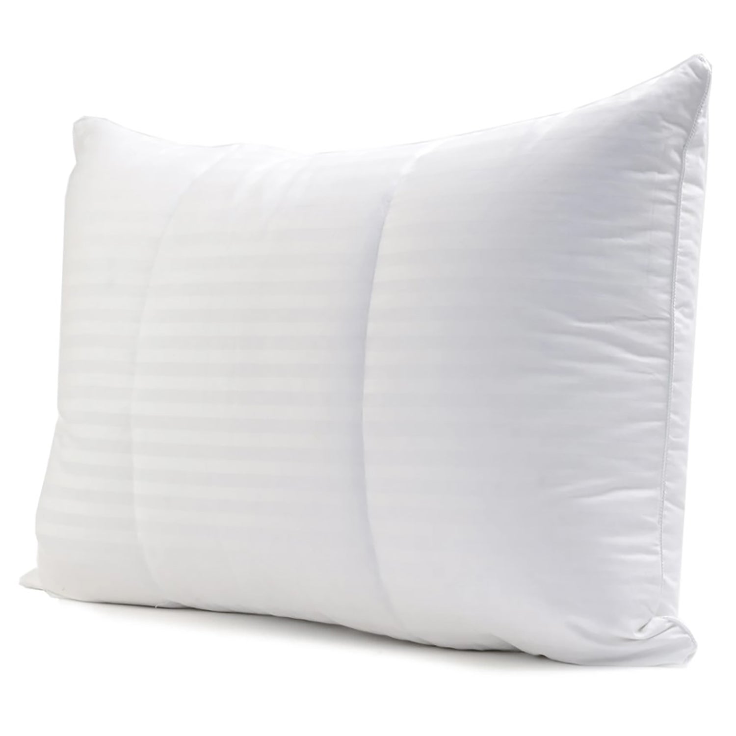 Dolce - Oreiller Firenze en Plumes et Duvets, Coton Rayures 323 Fils, Hypoallergénique, Fait à Montréal (3 Grandeurs Disponibles) - Simple Boutique