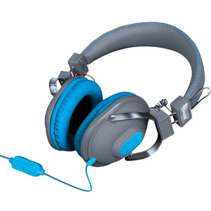 DreamGear - Casque d'écoute Isound Stéréo Dynamique avec Microphone et Contrôle du Volume, Bleu - Simple Boutique