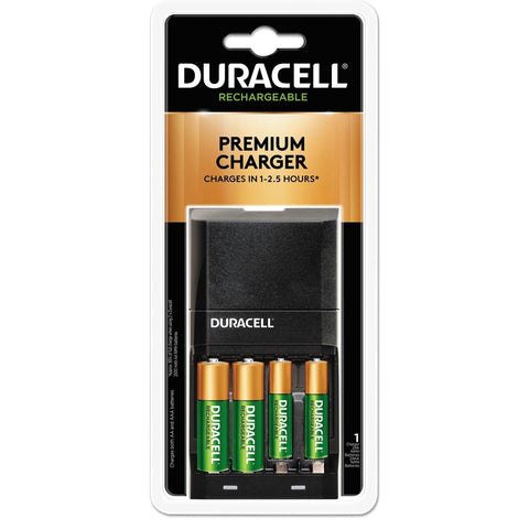Duracell - Chargeur de Piles AA et AAA Ion Speed 4000, Piles Incluse, Recharge Rapide