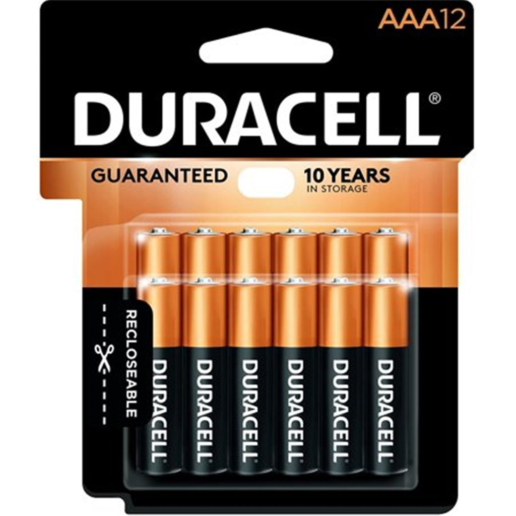 Duracell CopperTop - Lot de 12 Piles Alacalines AAA, Puissance Longue Durée