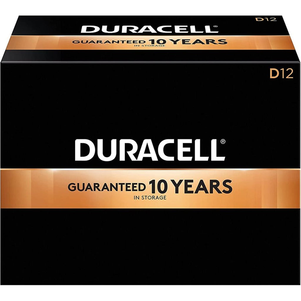 Duracell CopperTop - Lot de 12 Piles Alcalines D, Puissance Longue Durée