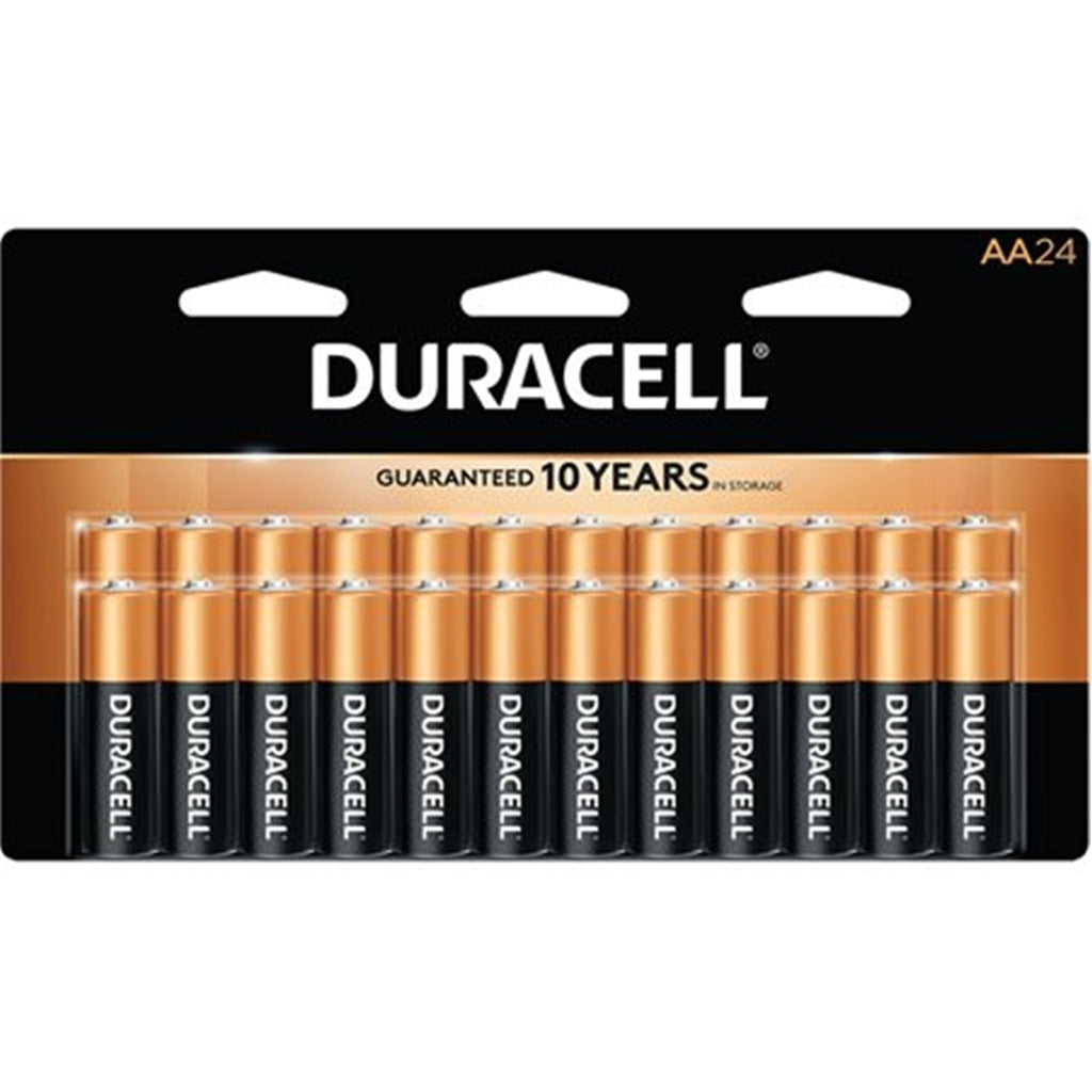 Duracell CopperTop - Lot de 24 Batteries Alcalines AA, Puissance