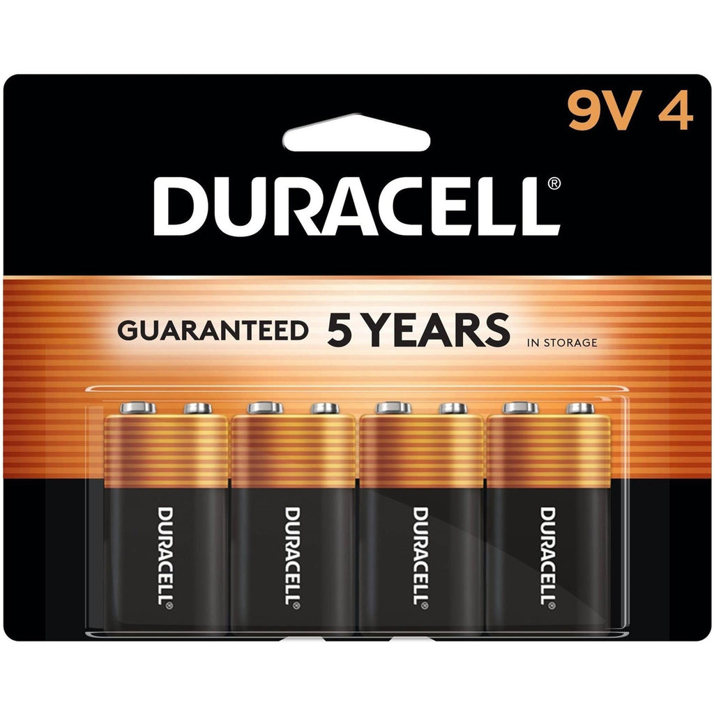 Duracell CopperTop - Lot de 4 Piles Alcalines 9 Volt, Puissance Longue Durée
