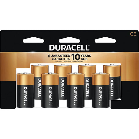 Duracell CopperTop - Lot de 8 Piles Alcalines C, Puissance Longue Durée